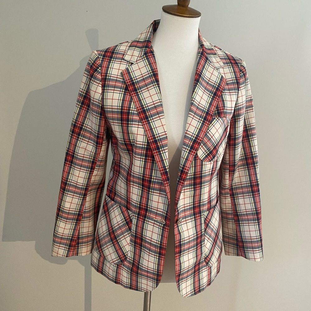 Plaid Barclay Square Blazer